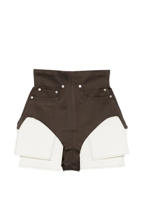 Rick Owens Dirt Cutoffs pocket shorts - Brown
