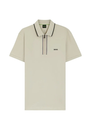 BOSS logo-detail polo shirt - Neutrals