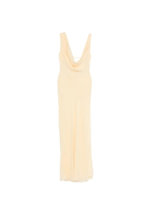 THE ANDAMANE Minerva cowl-neck maxi dress - Yellow