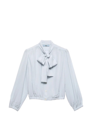 Prada crepe de chine shirt - Blue