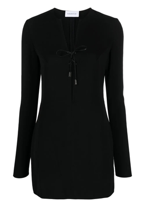 16Arlington Seeran lace-up minidress - Black