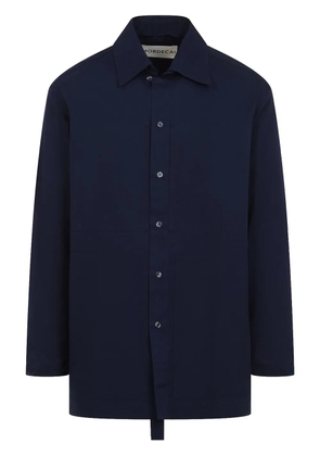 MORDECAI stripe-detail shirt - Blue