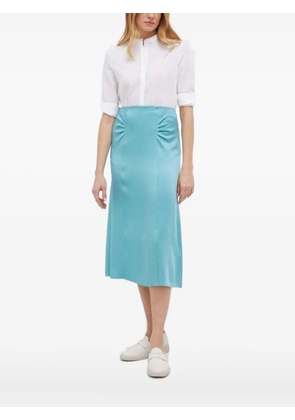 BOSS mandarin-collar shirt - White