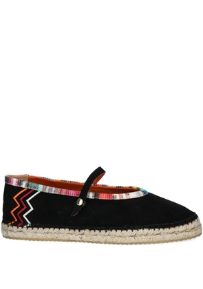 Missoni zigzag-print espadrilles - Black