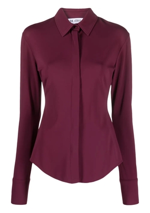 The Attico Elton concealed-fastening shirt - Purple