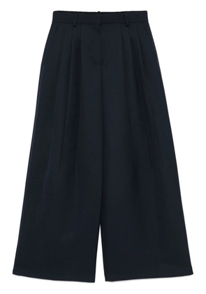 Theory tapered high-waisted trousers - Blue