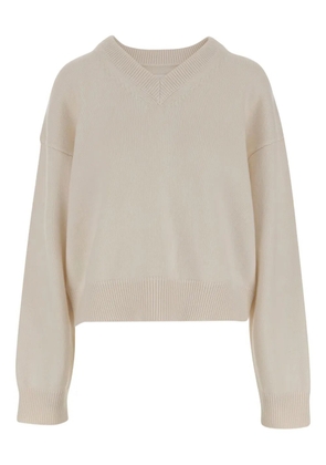 ARMARIUM v-neck sweater - White