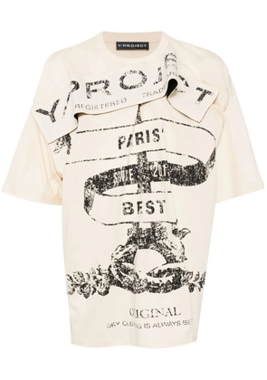 Y/Project Evergreen Paris T-shirt - Neutrals