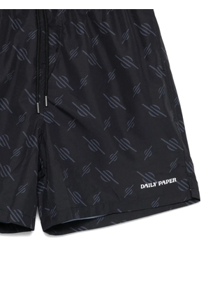 Daily Paper patterned swim shorts - Black