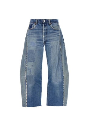 B SIDES customised Levi's Lasso cotton jeans - Blue