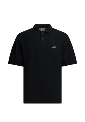 Stone Island logo polo shirt - Black
