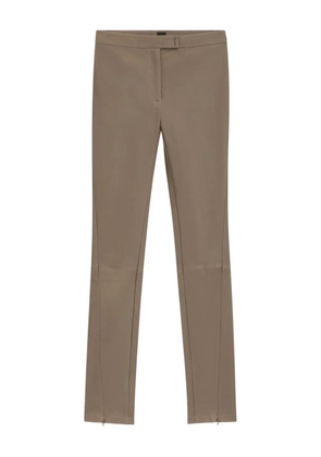 BOSS leather trousers - Brown