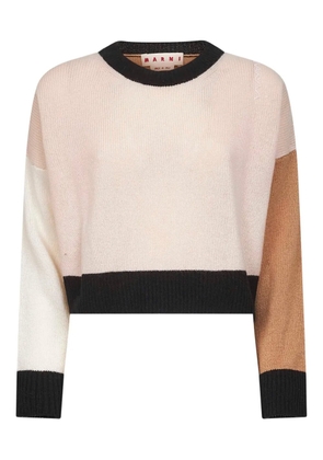 Marni colour-block cashmere sweater - Pink