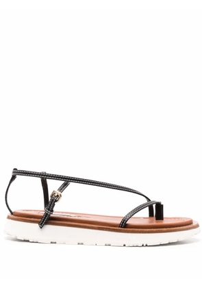 ZIMMERMANN skinny strap flat sandals - Black