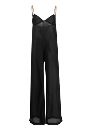 Stella McCartney semi-sheer sleeveless jumpsuit - Black
