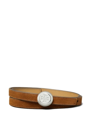 Tory Burch Romy reversible suede belt - Brown