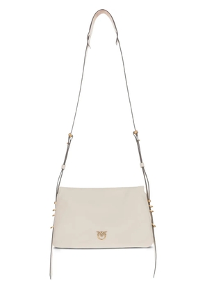 PINKO logo-plaque crossbody bag - White