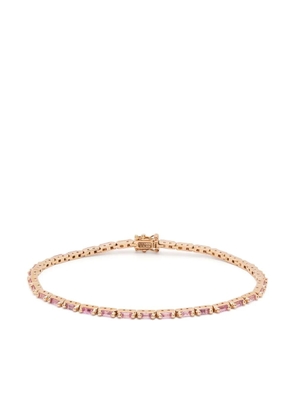 Suzanne Kalan 18kt rose gold Linear sapphire tennis bracelet - Pink