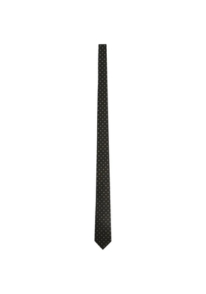 Zegna patterned tie - Black