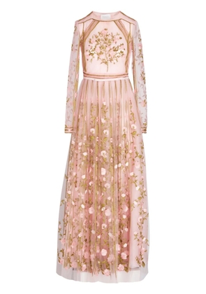 Giambattista Valli embroidered tulle dress - Pink