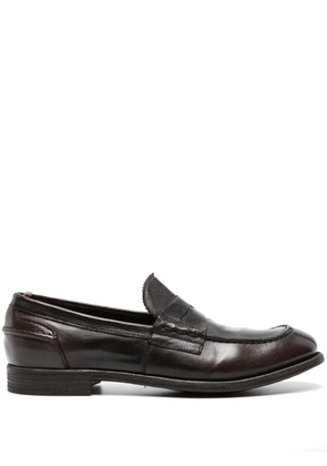 Officine Creative Chronicle 144 leather penny loafers - Brown