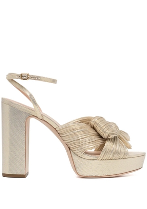 Loeffler Randall Natalia 120mm platform sandals - Gold