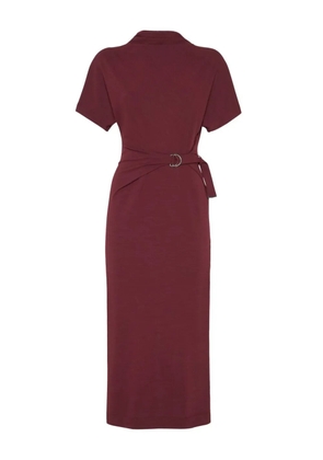 Brunello Cucinelli belted midi dress - Red