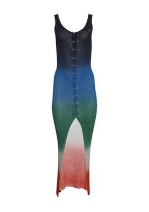 Casablanca gradient-effect maxi dress - Blue