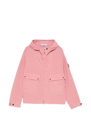 Stone Island Compass-badge hooded jacket - Pink