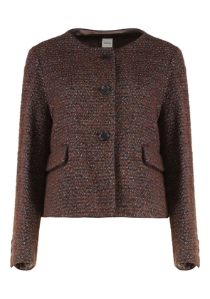ASPESI mélange-effect jacket - Brown