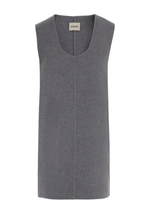 KHAITE wool sleeveless dress - Grey