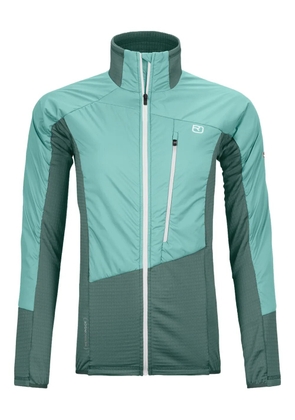 ORTOVOX logo-print ski jacket - Green