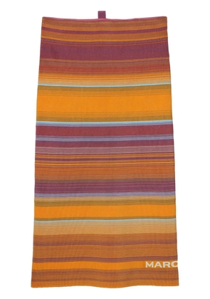Marc Jacobs The Tube striped midi skirt - Orange