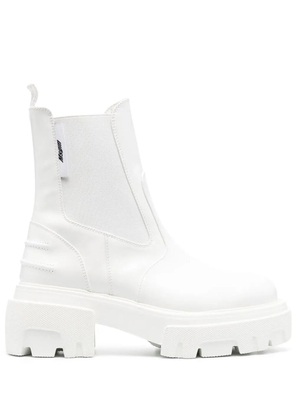 MSGM elasticated side-panel ankle boots - White