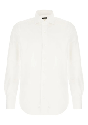 Barba long-sleeve button-cuff shirt - Neutrals