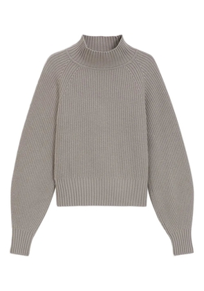 HUGO ribbed funnel-neck sweater - Neutrals