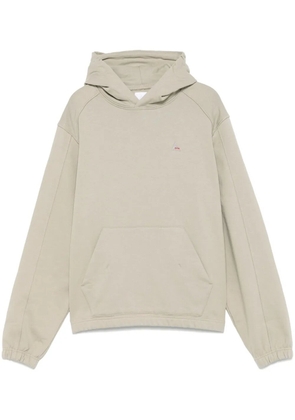 ROA logo-embroidered hoodie - Neutrals