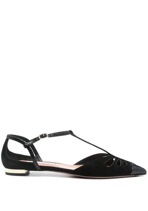 Aquazzura Camille flat pumps - Black