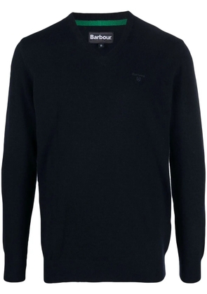 Barbour Essential V-neck wool sweater - Blue