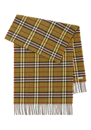 Burberry checkered scarf - Yellow