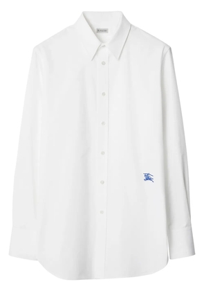 Burberry Equestrian Knight-motif cotton shirt - White