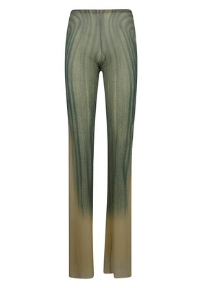 Jean Paul Gaultier spiral-print trousers - Blue