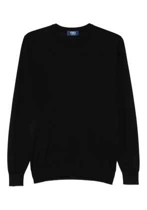 Fedeli crew-neck long-sleeve top - Black