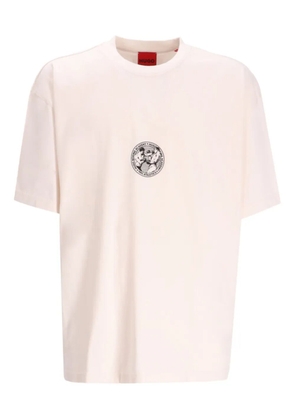 HUGO boxing academy logo t-shirt - Neutrals