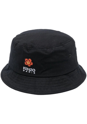Kenzo embroidered-logo bucket hat - Black