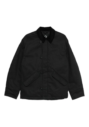 TRC corduroy-collar button-fastening jacket - Black