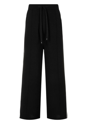 TOMBOY side-stripe track pants - Black
