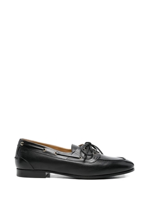 Bally tie-fastening loafers - Black