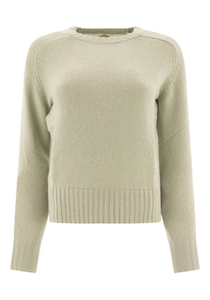 Ines De La Fressange ribbed-hem raglan-sleeve sweater - Green