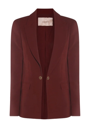 TWINSET button-fastening peak-lapels blazer - Red